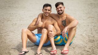 Muscular Brunettes Brysen & Noah Pound Each Other Raw - Gay XXX