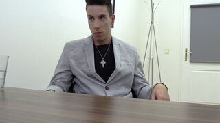 FlamBoy 18+ant Stud Fucked Hard on the Desk During Dirty Scout Initiation