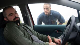Mechanic Bo Sinn Fucks Masturbating Shawn’s Tight Hole