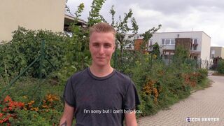 Blonde Hunk Rides Cock in Thrilling POV - Czech Hunter