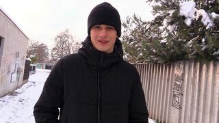 Hot Cock in Tight Ass – A Steamy Encounter on a Snowy Prague Day