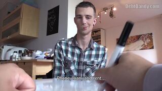 Tattooed Twink Gets Doggy-Style Anal in POV - Debtor’s Delight