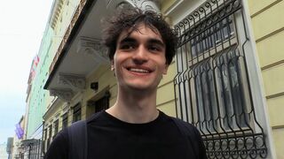 Curly-Haired Czech Guy Begs for Big Cock in Tight Ass - HotGayXXX