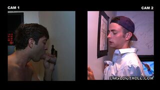 Hot Blowjob Session Behind Closed Doors with Matthew Singer & Michael Dora