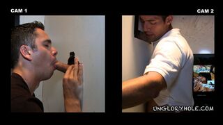 Tyler Ford Slides into Alexander Garrett’s Gloryhole for a Stealthy Fuck