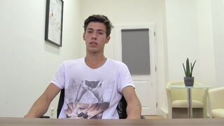Lanky Stud Nails Hot Audition by Jerking Hard - Dirty Scout Seduction