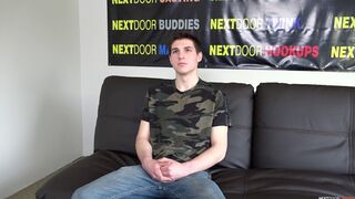 Shy Brunette Kristopher Nixon Jerks Off for Neighbor’s Casting Call