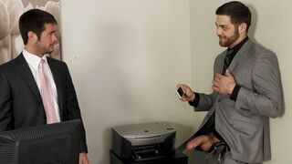 Hot Anal Action Between Tommy Defendi and Mike De Marco in The Gay Office