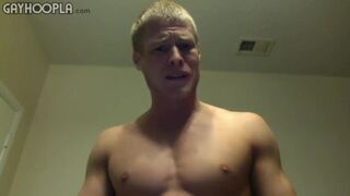 Horny Blonde Prestin Presley Strokes His BigDick