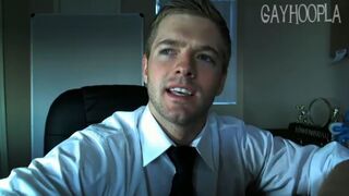 Sean Holmes Blushes Deeply While Masturbating Intensely