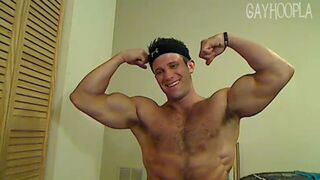 Muscular Stud Cole Money Shows Off His Skills Jerking That Huge Cock