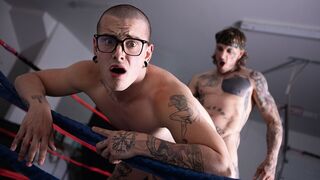 Bo Sinn Rips Into Harvey Sid’s Ass in the Ring – Hot Gay Wrestling Sex