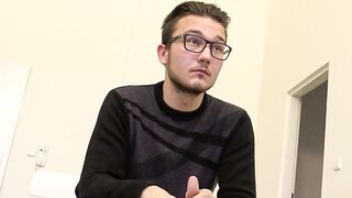 Geeky Glasses Guy's Butthole Wrecked by Massive Cock - Debt Dandy