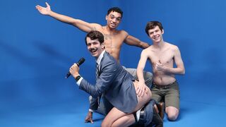Three Horny Dudes Get Fucked on WildGayGameShow - IconMale