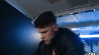 Malik Delgady & Olivier Robert Get DownDirty in Surveillance Van Anal Action