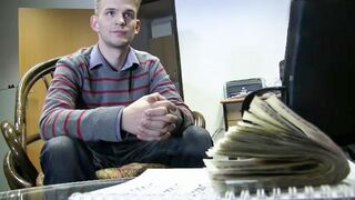Hungry Slut Takes Massive Money Shots for Debt Dandy Thrills