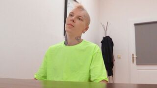 Tattooed Blonde Guy Fucked Hard at Dirty Scout Audition