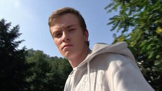 Hairy-Assed Blonde Twink Gets Massive Cum Shot - HotGayXXX
