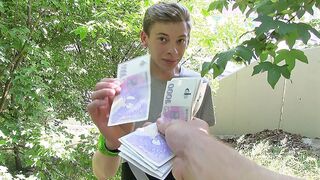 Blonde Twink Goes Wild in Outdoors XXXGay Bang Fest