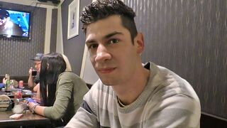 Amateur Guy Sneaks Restroom Blowjob & Facial