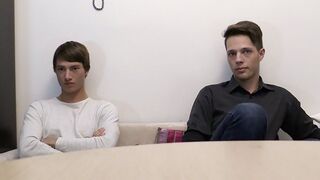 Savage Threesome – Teen 18+ Twinks Get Wild with Debt Dandy