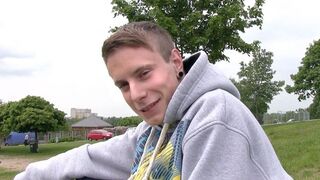 Outdoor Domination of Submissive Twink XXXGay