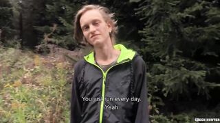 Exhausted Long-Haired Twink Fucks Wildly in the Woods - XXX Gay
