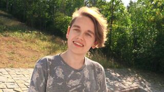 Hard Outdoor fuck - Stiff cock twink gets pounded - XXX gay