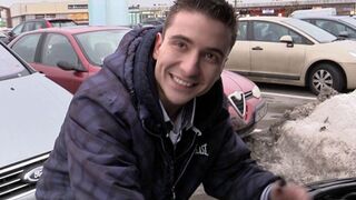 Muscly Czech Cutie Gets Pounded Hard in Parked Car - XXXGay