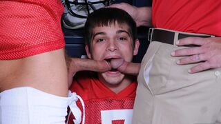 Hard dicks at school – Johnny, Colby, and Ryan fuck intensely