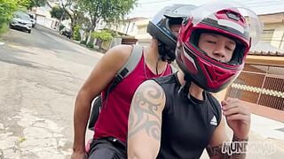 Riding My Friend’s Bike and His Dick for Wild Fun