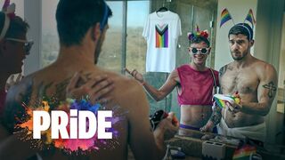 Twink Dylan Hayes Rides Muscular Hunk Ty Roderick Through Wild Pride Fest