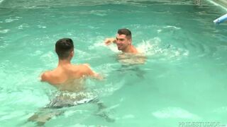 Dudes Get Rock Hard in Pool, Then Pound Each Other Raw