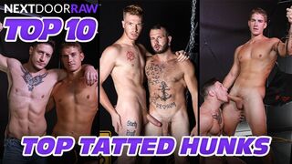 Inked-Up Muscles Pounding Justin Matthews and Dakota Payne Raw