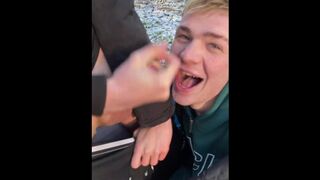 I Say "Go On Just Stick It In" He Wets Up His Huge Dick and Pokes It In