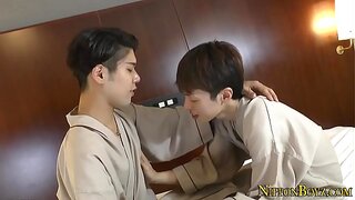 Asian Twink 18+ Gives Sweet Blowjob to Hot Gay Teen 18+ in HD
