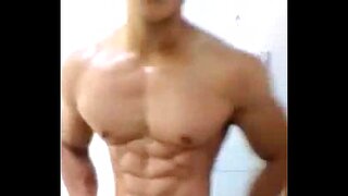 Asian Muscles Explode in Intense Gay Cum Session