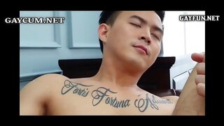 Sexy Hot Asian Guy Shows Off in Intense Gay Porn Scene