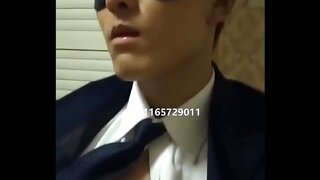 Cute 18+ Asian SlaveBoy 18+ Gives Handjob in bondage Gay Scene