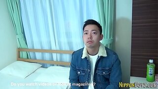 Japanese Twink 18+ Gets Tugged in Hot Shower POV Action