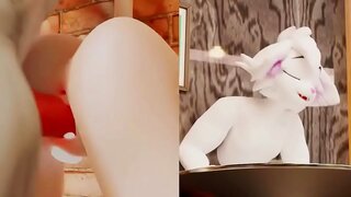 Trans Kitty Gets Pounded Hard in Wild Pussy-Fucking Session