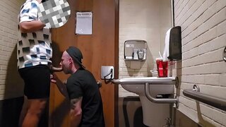 Amateur Mall Bathroom Anal – Taking a Massive Cock in Public!