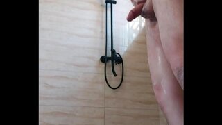 Hot Latino Guy Enjoys Steamy Shower Masturbation Show