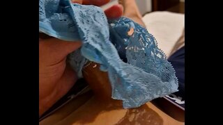 Guy Masturbates with Girlfriend 18+'s Panties in Hot Homemade Solo Scene