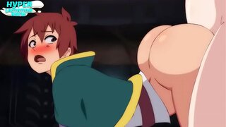 Kazuma’s Libido Potion Sparks Hot Cartoon Gay Creampie Adventures