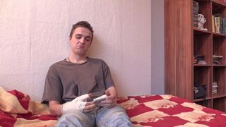Injured Arm, Hard Debt – Dude Takes Dick in POV Action