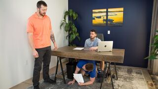 Office Heat – Mark Long, Chris Blades, and Johnny Hill Get Wild Nextdoor Raw
