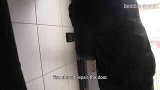 Slender Brunette Twink Gets Fucked Hard by Debt Dandy