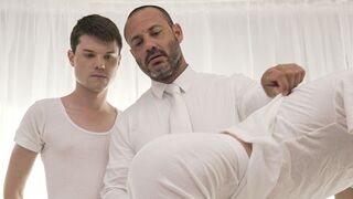 Boys 18+ Violently Spit-Roast Twink Elder Clarke Missionary Style