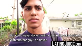 Ariano Keeps Eye Contact While Deep Throating Big Dick in Hot Latino Scene